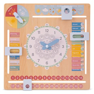 Calendar clock - only available in the Dutch language